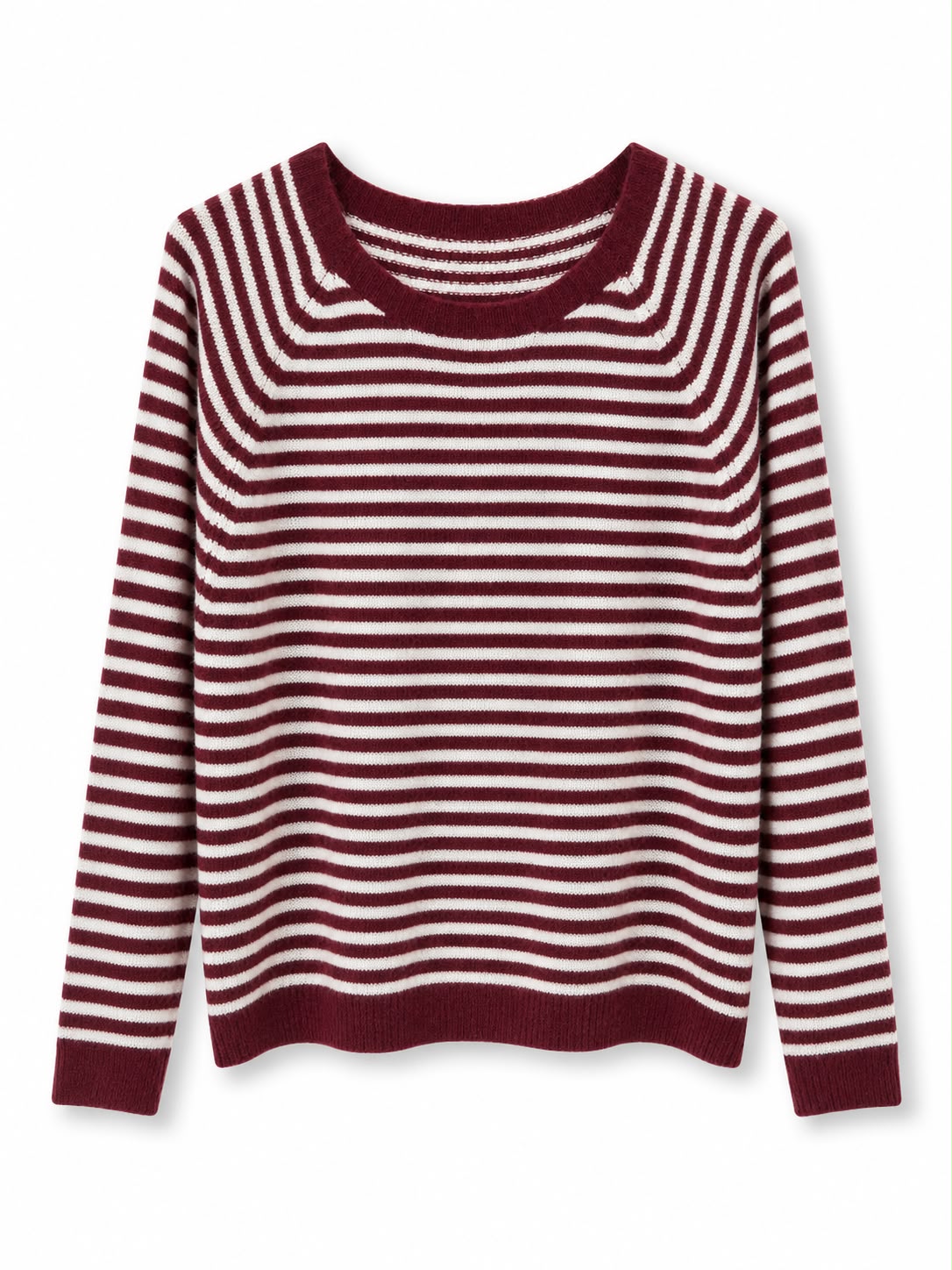 Maglione righe classica Panna