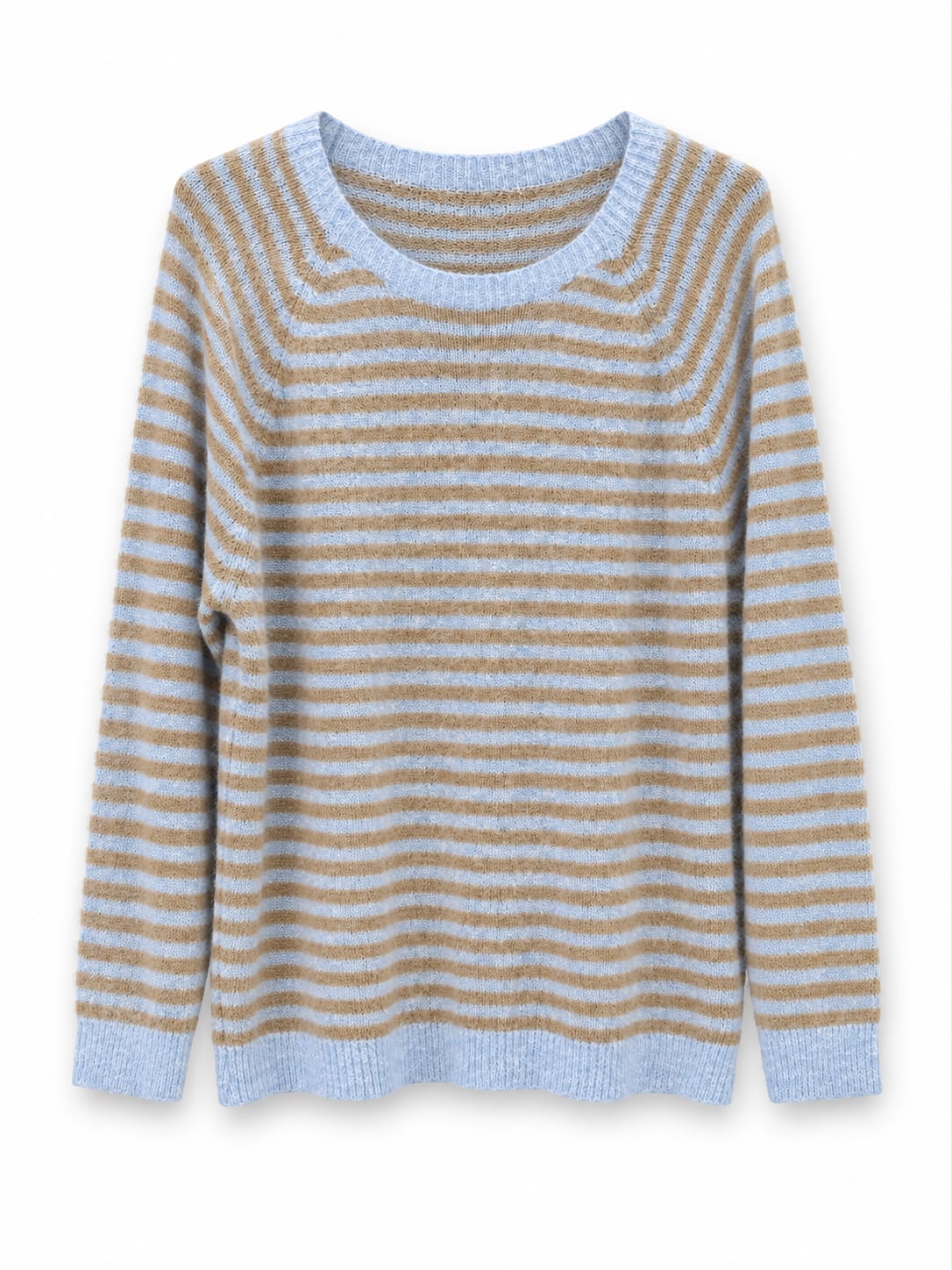 Maglione righe classica Polvere