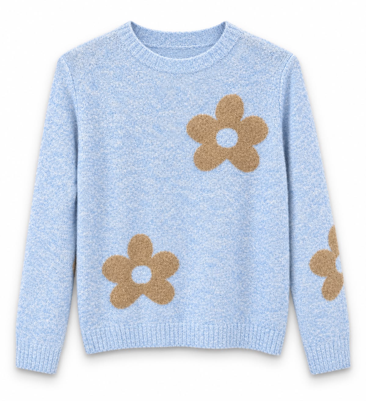maglioncino misto lana fiori Polvere