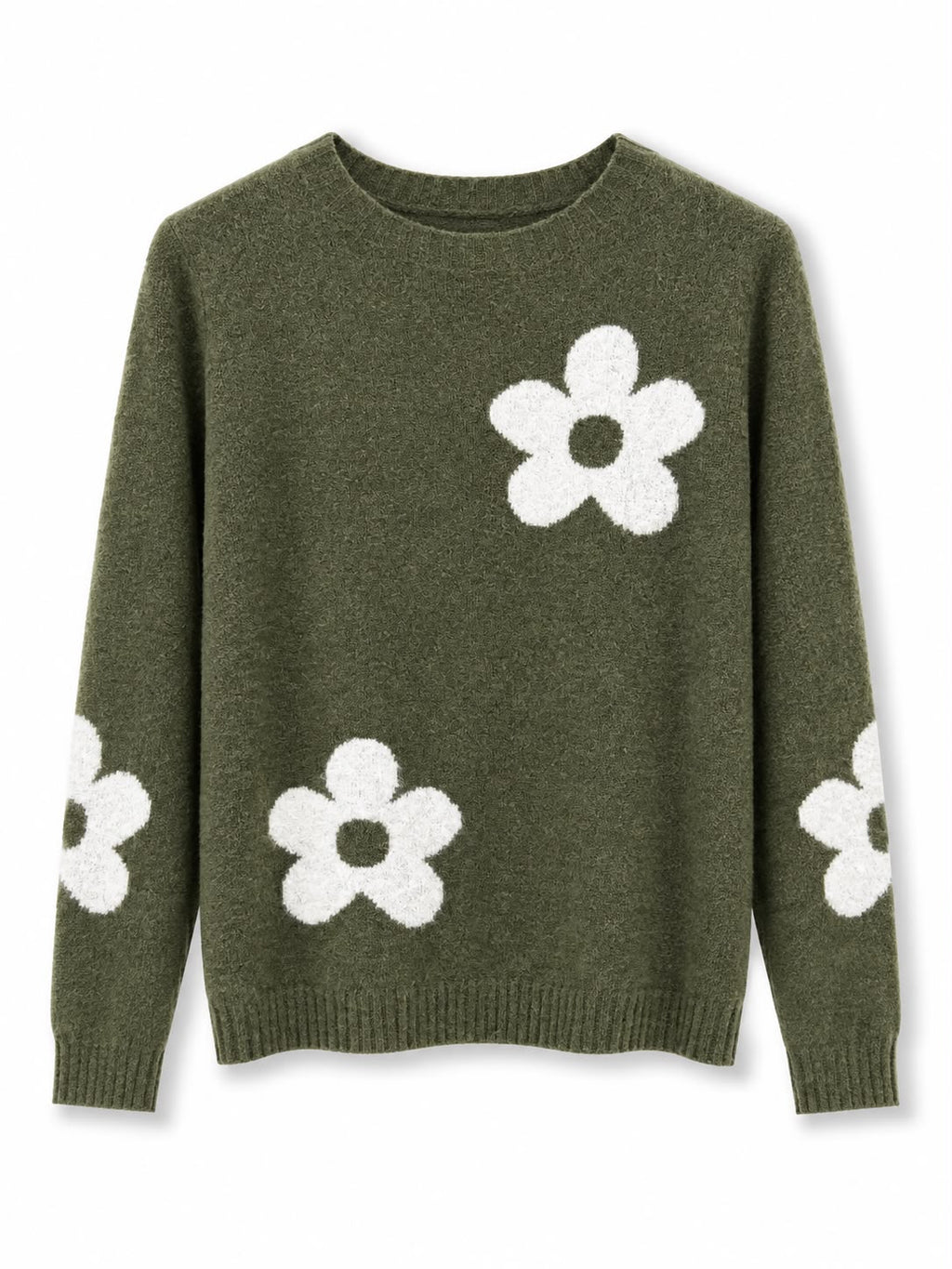 maglioncino misto lana fiori Verdone