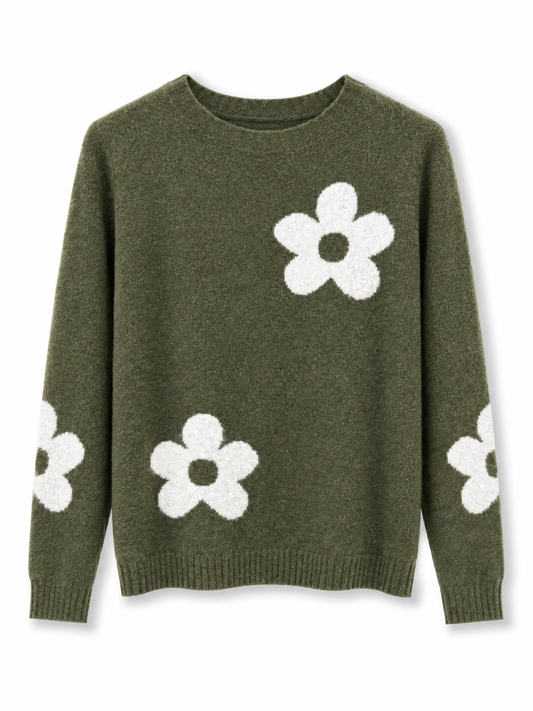 maglioncino misto lana fiori Verdone