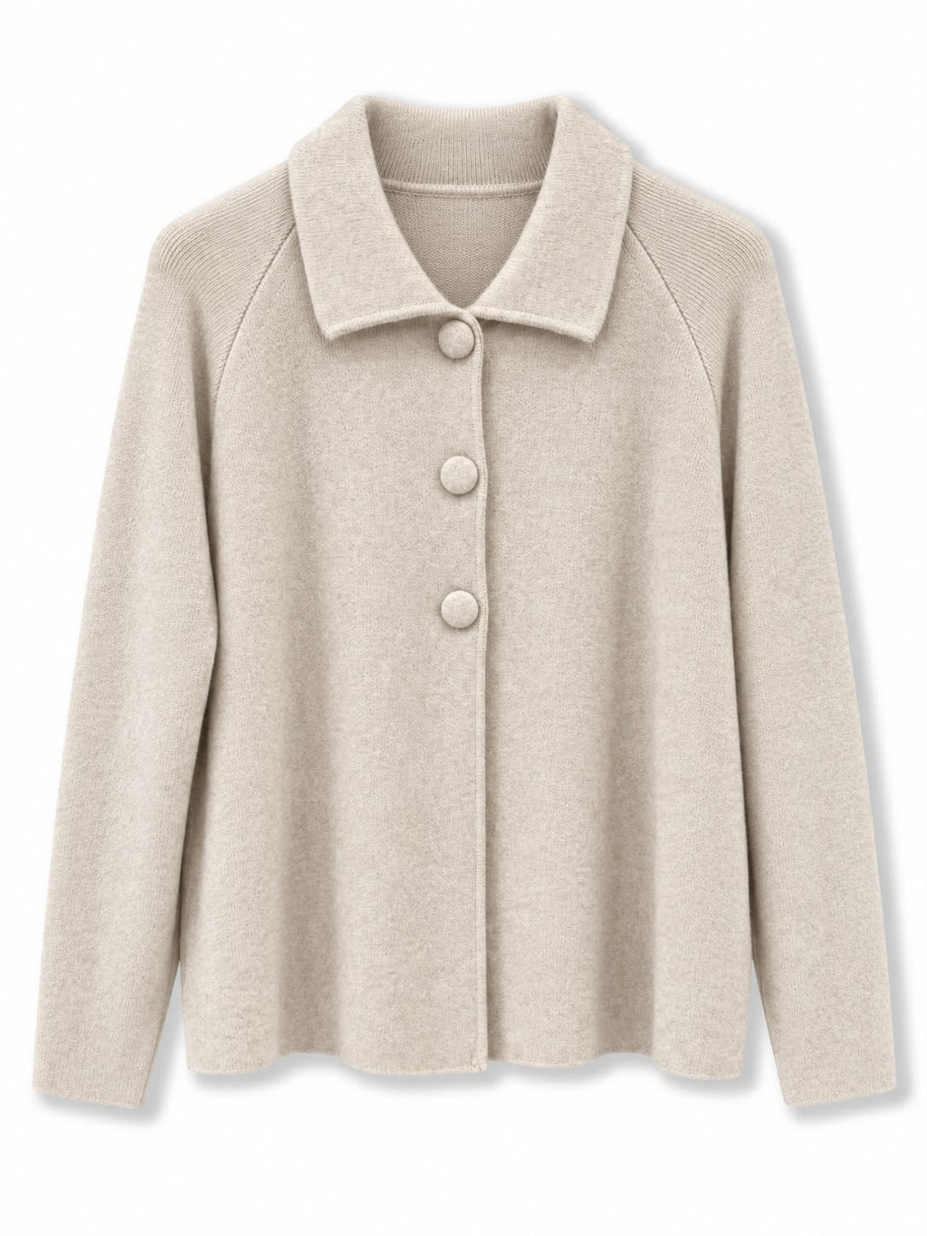 mantella 3 bottoni stoffa Beige