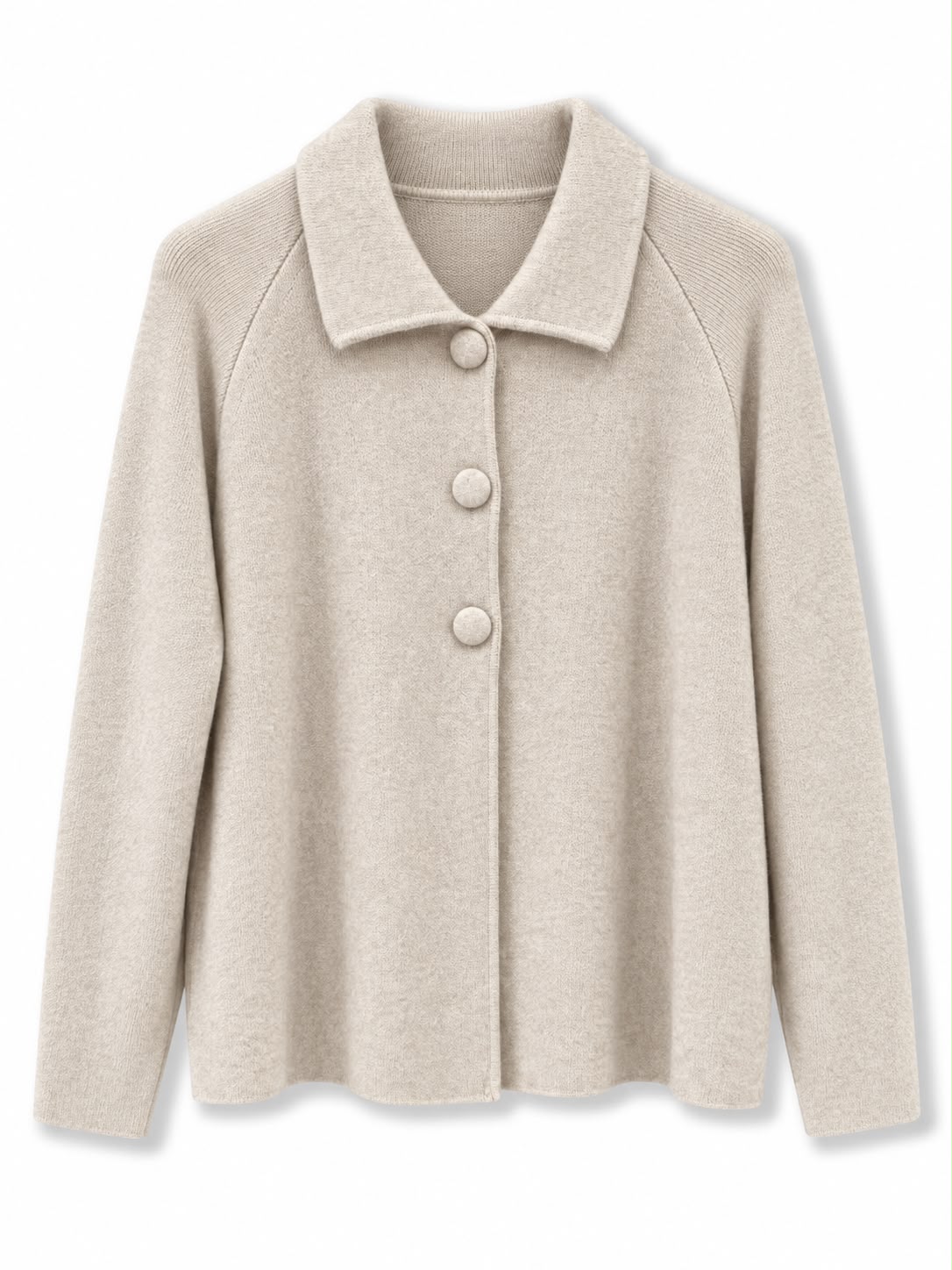 mantella 3 bottoni stoffa Beige