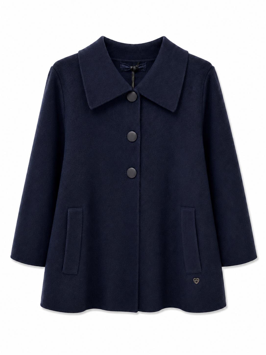 Cardigan colletto polo Blu