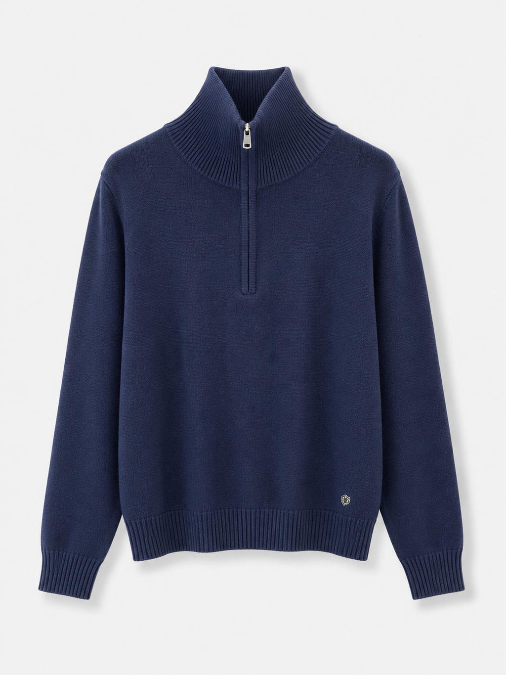 Maglione mezza zip Blu