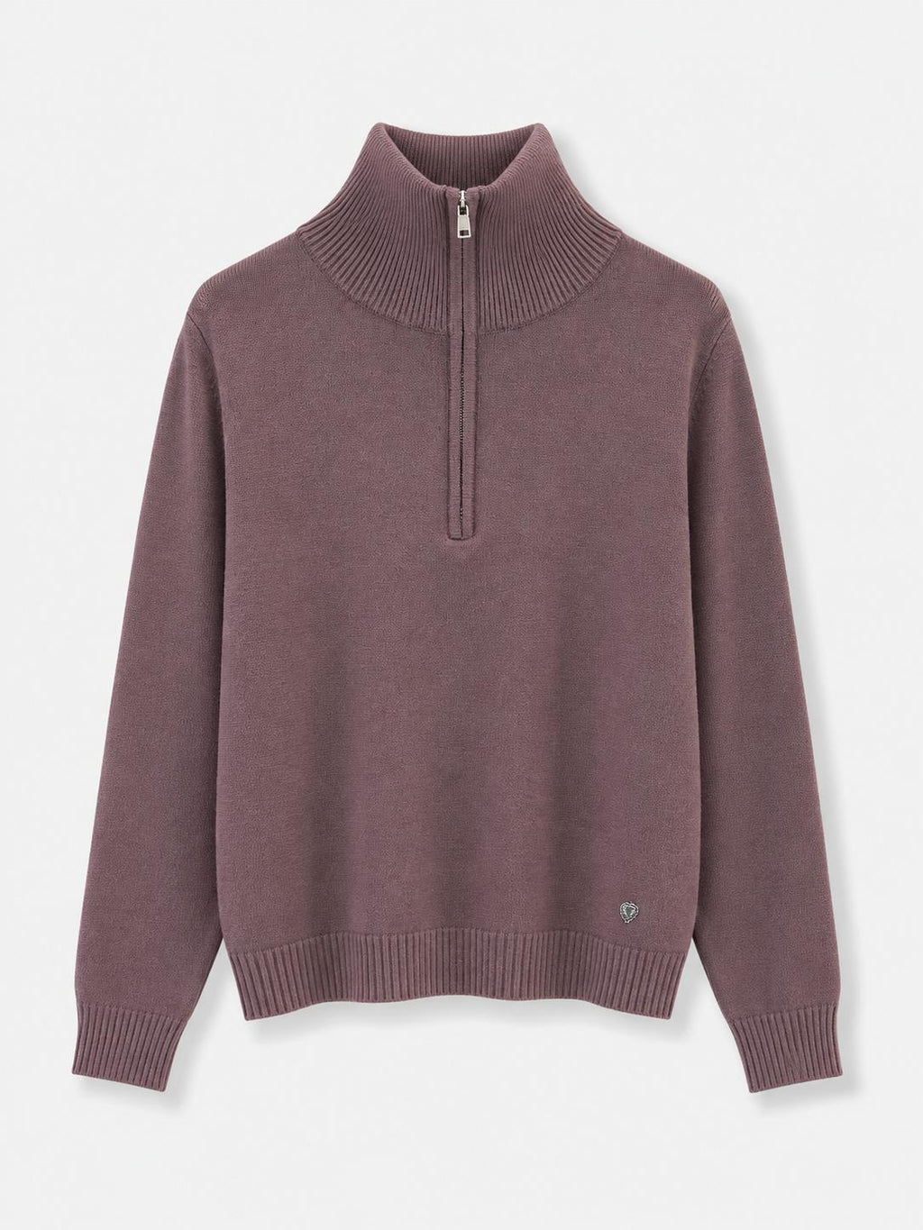 Maglione mezza zip Cioccolato