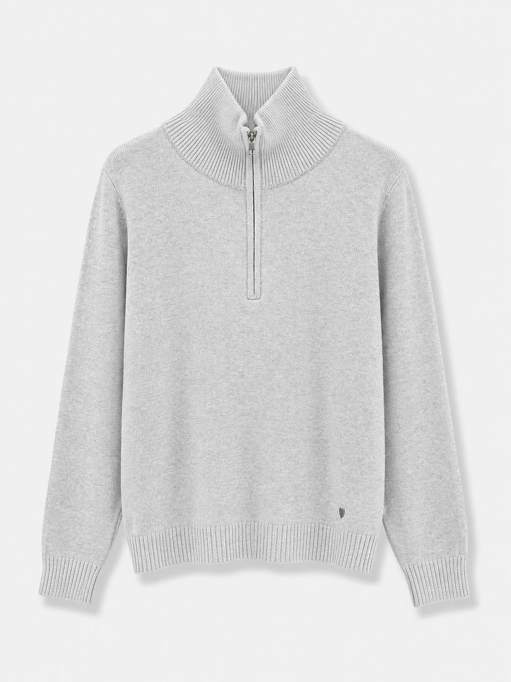 Maglione mezza zip Perla