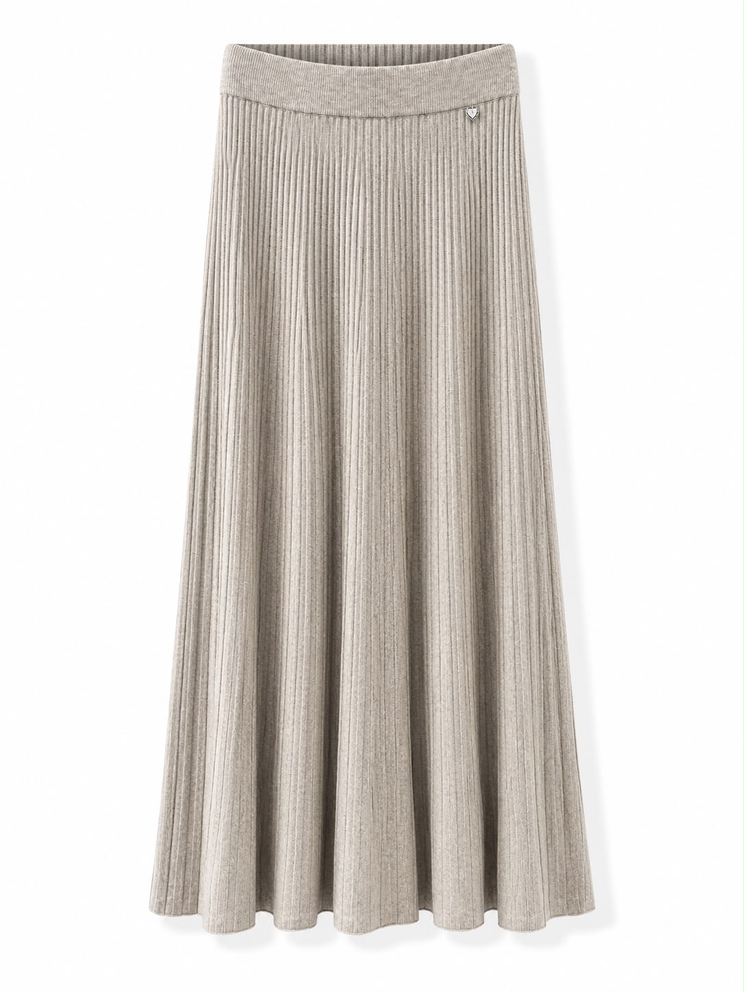 Gonna viscosa Beige