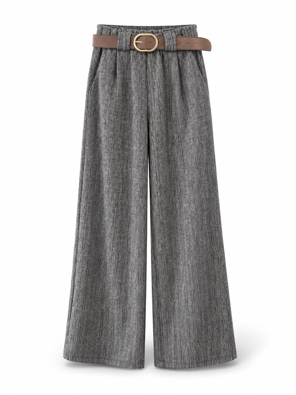 pantalone palazzo screziato Grigio