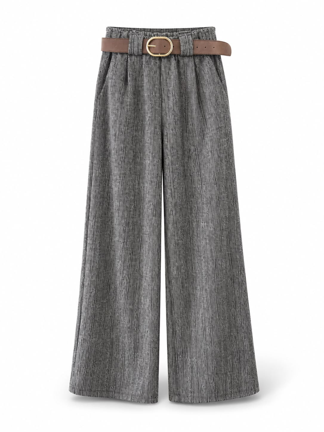 pantalone palazzo screziato Grigio
