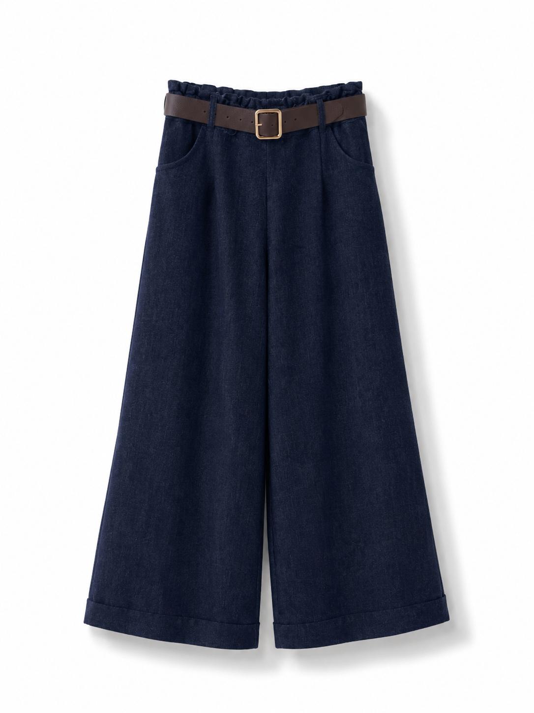 Pantaloni fustagno Blu