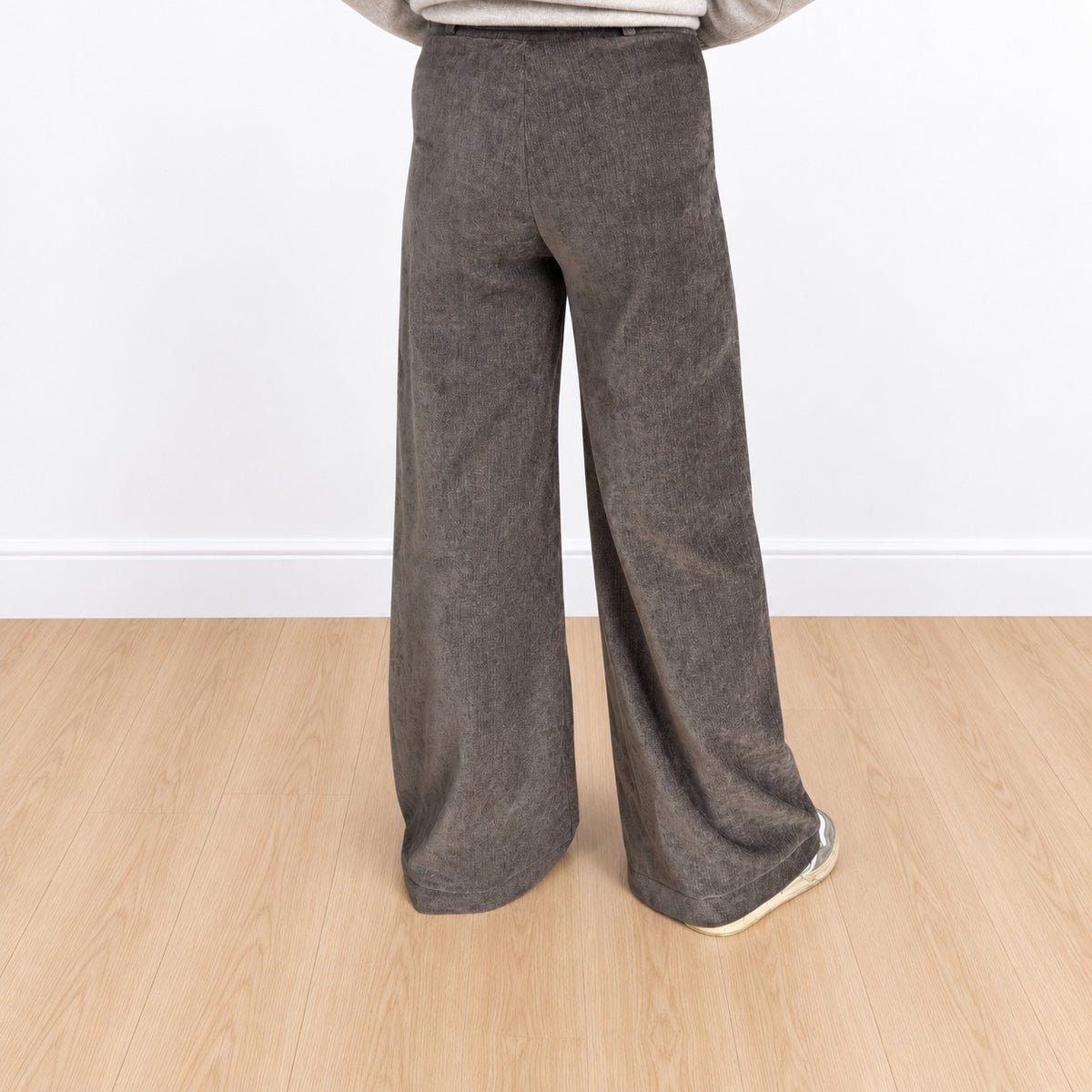 Pantaloni fustagno Tortora