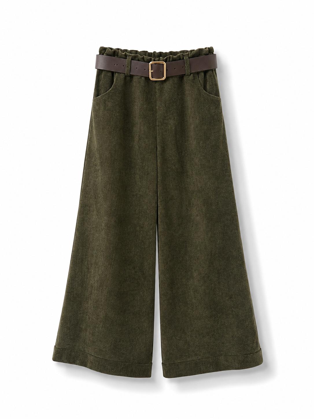 Pantaloni fustagno Verde