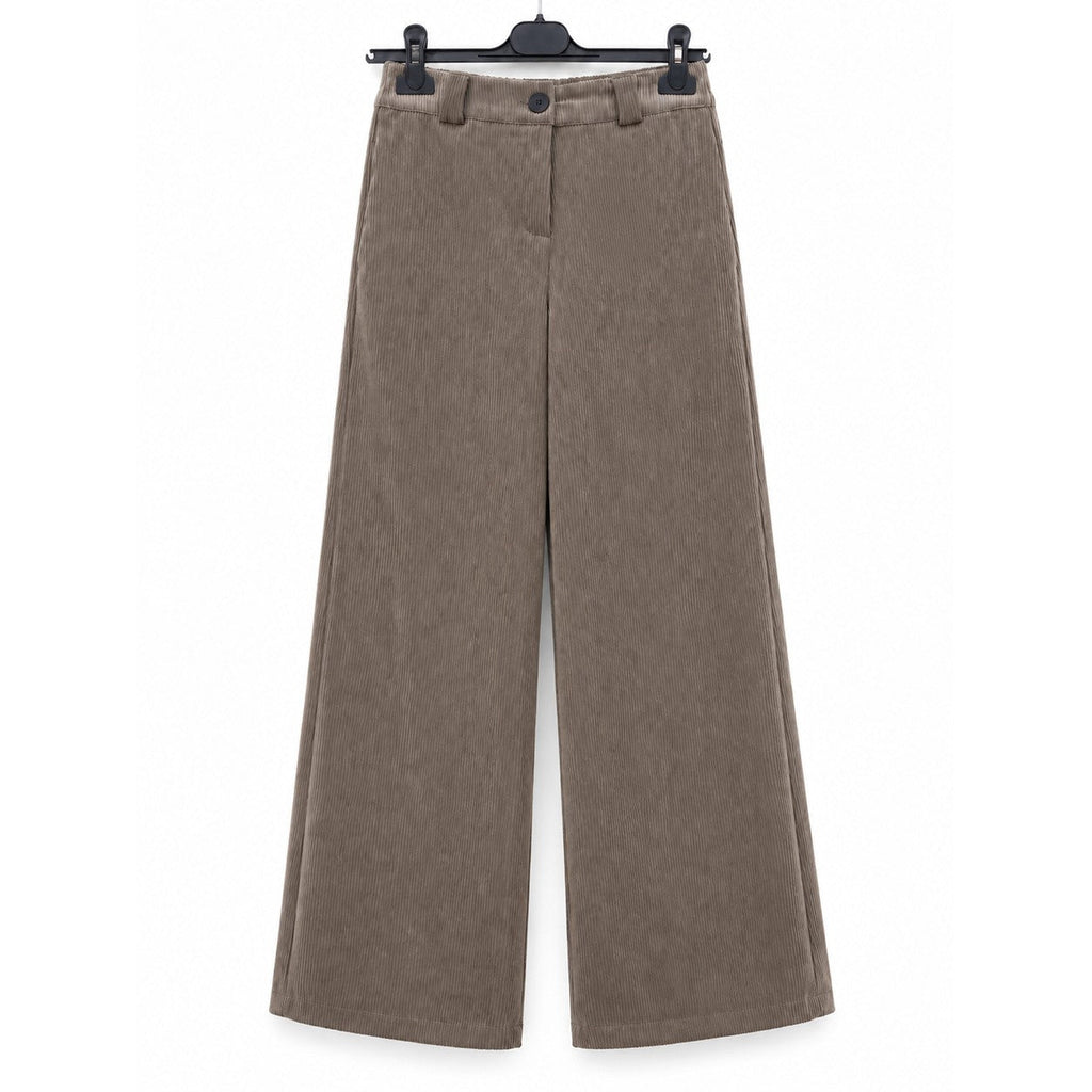 Pantaloni velluto Tortora