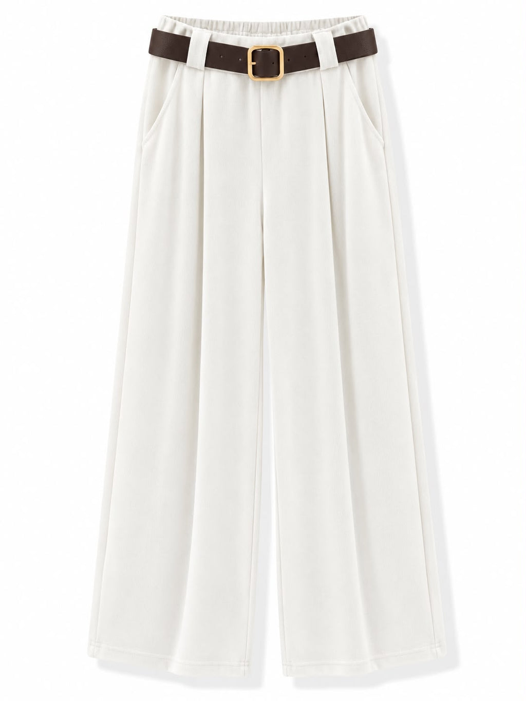 Pantaloni a costine Bianco