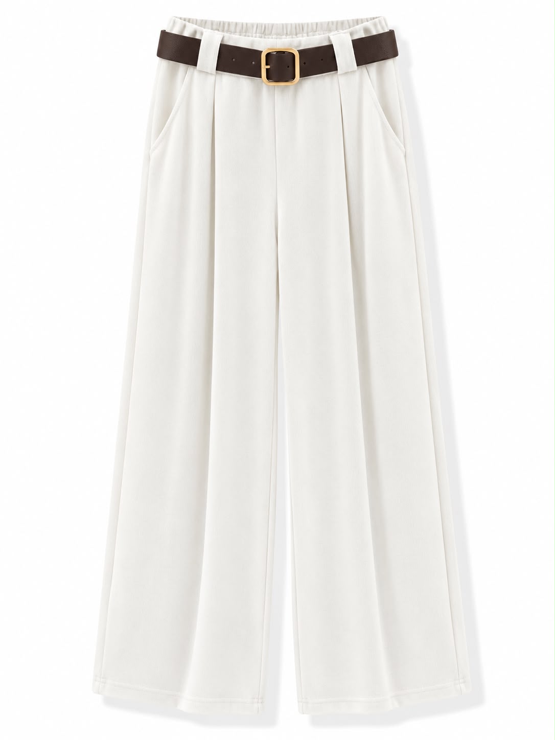 Pantaloni a costine Bianco