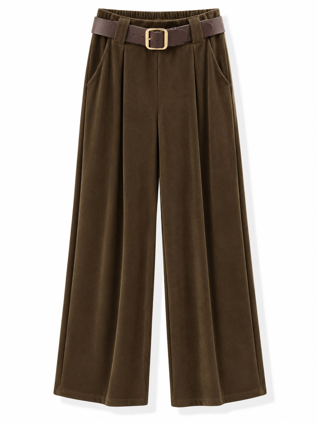 Pantaloni a costine Marrone