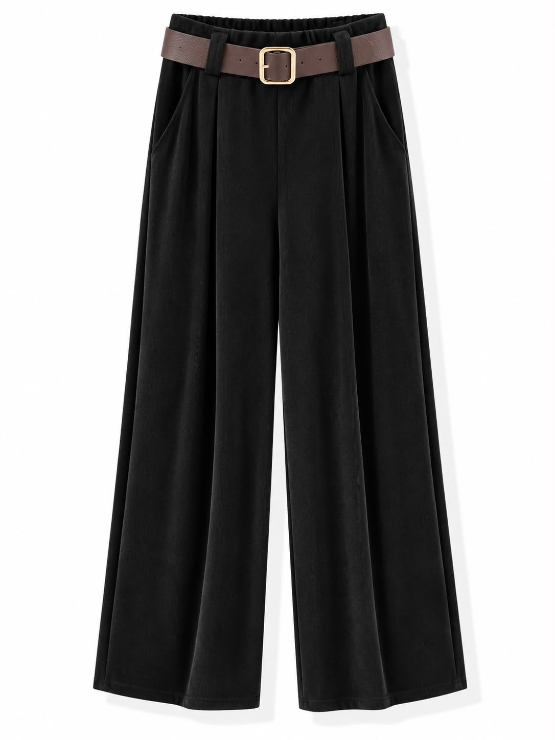 Pantaloni a costine Nero